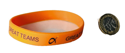 Football wristband rubber - football,