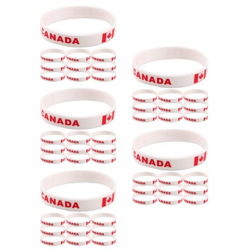Flag silicone wristband - 50,