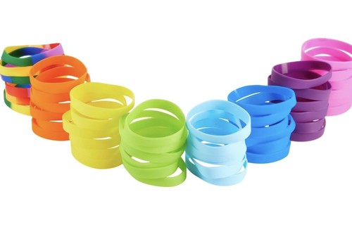 Multicoloured silicone - 2x,
