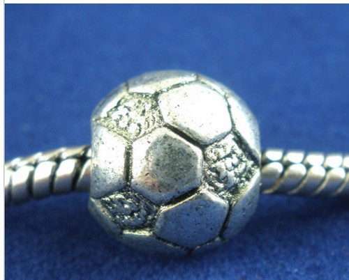 Football soccer charm - football, bracelet