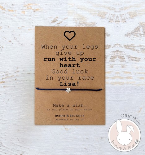 Marathon wish bracelet card - marathon,