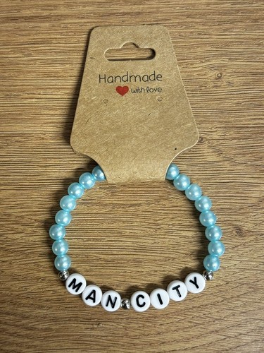 Pearl bead bracelet football - pearl,